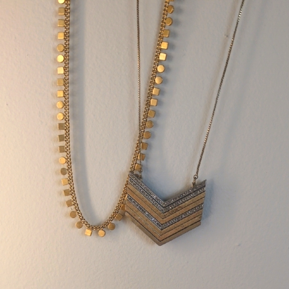 MADEWELL Necklace Lot Arrowstack, Geo, Star Necklaces Geometric